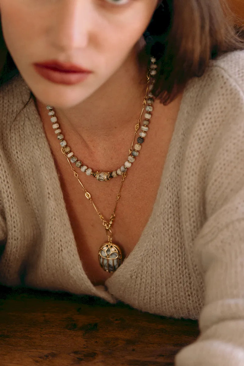 COLLIER OPALE DENDRITIQUE EDEN