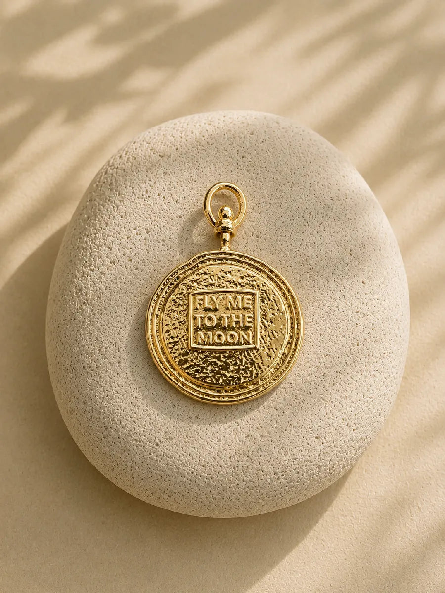 MEDAILLON LUNE PÉRIDOT