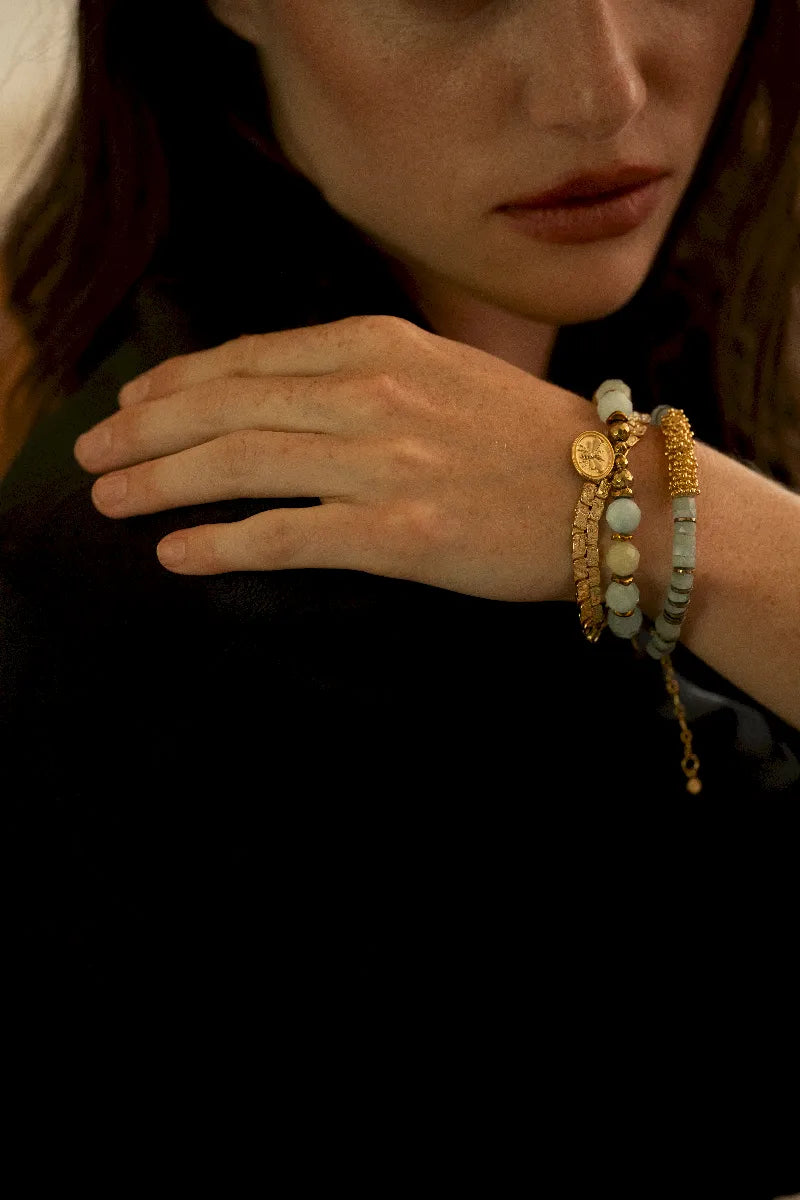 bracelets en aigue marine