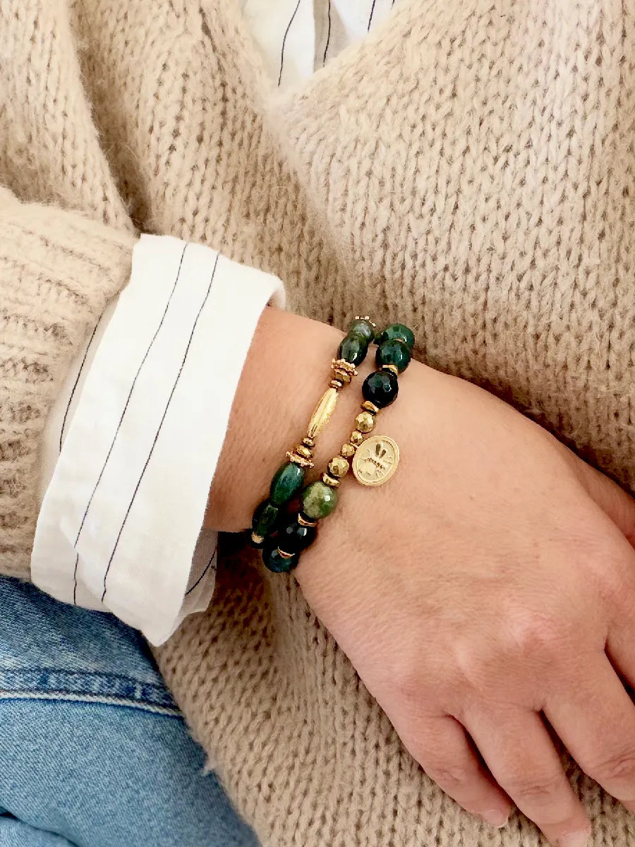 BRACELET ELENA AGATE MOUSSE