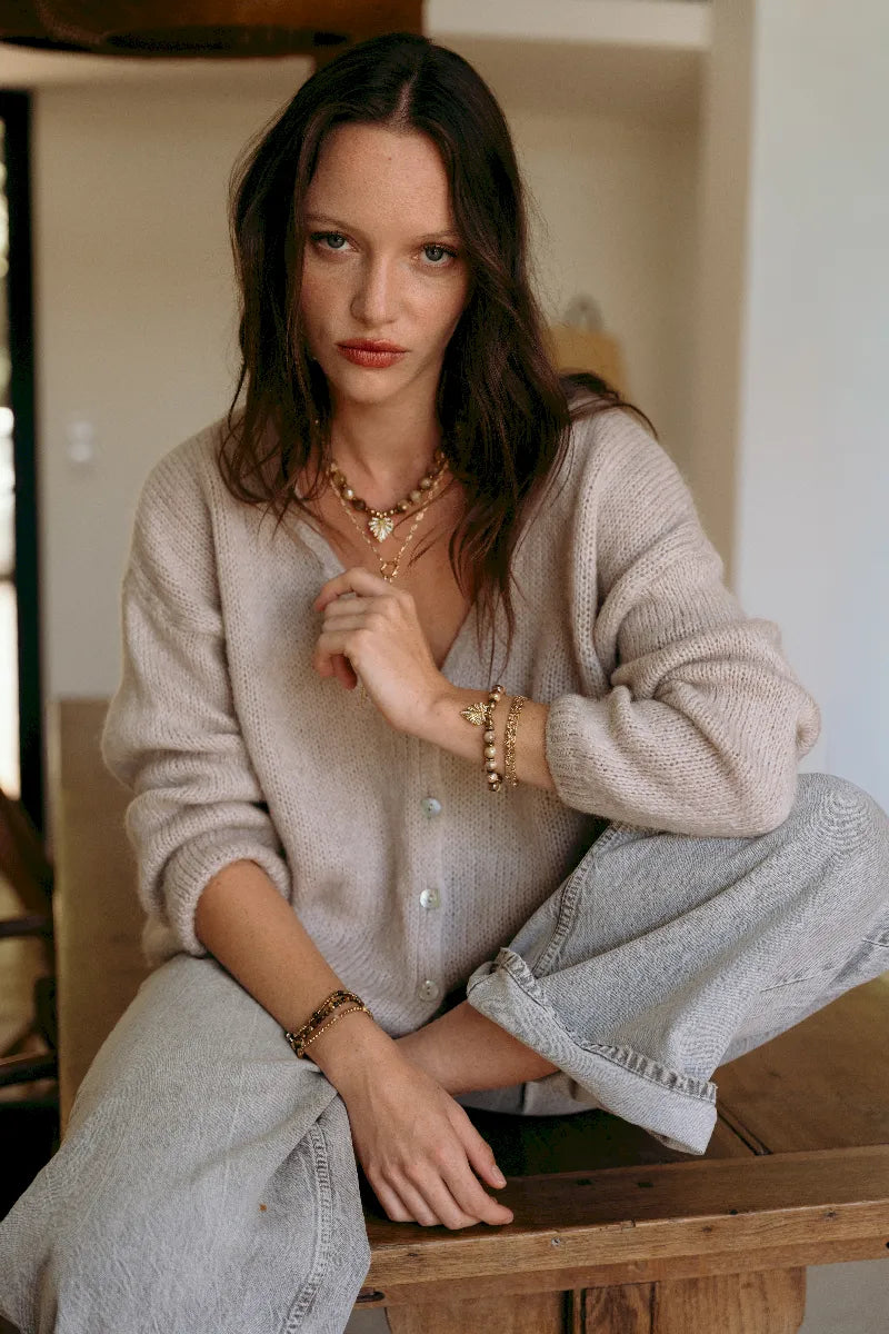 COLLIER ELENA OEIL DE TIGRE