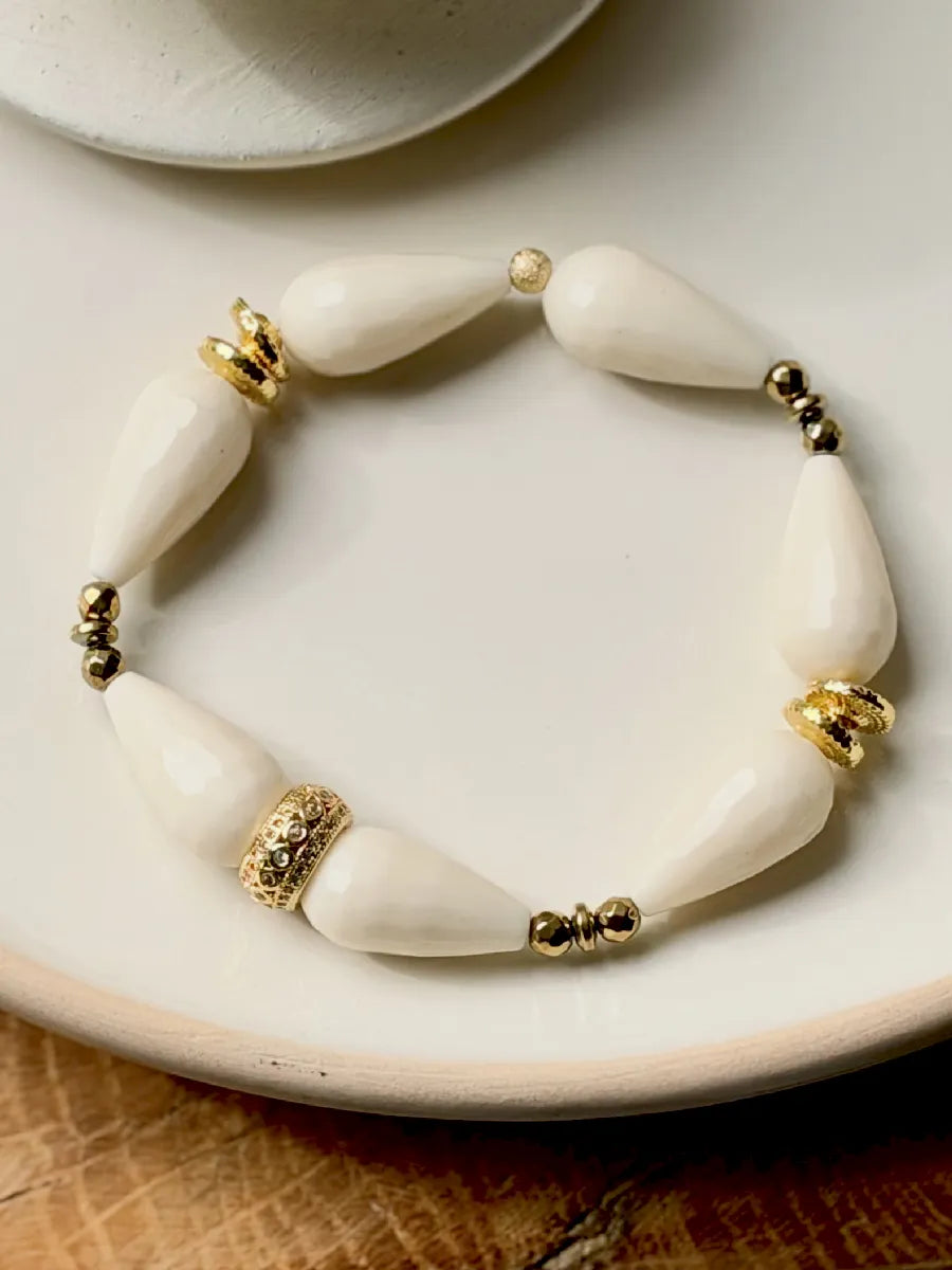 BRACELET SULTANE BOIS FOSSILE