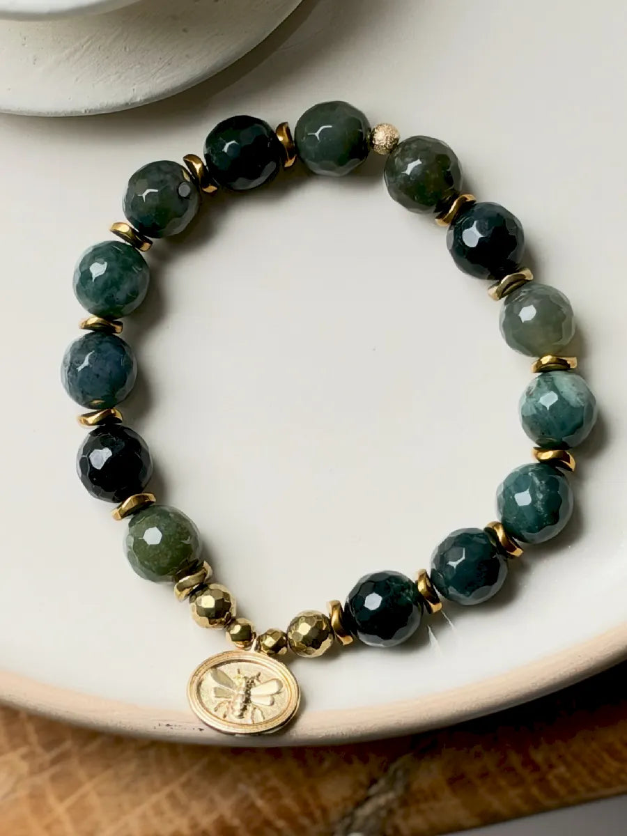 BRACELET ELENA AGATE MOUSSE