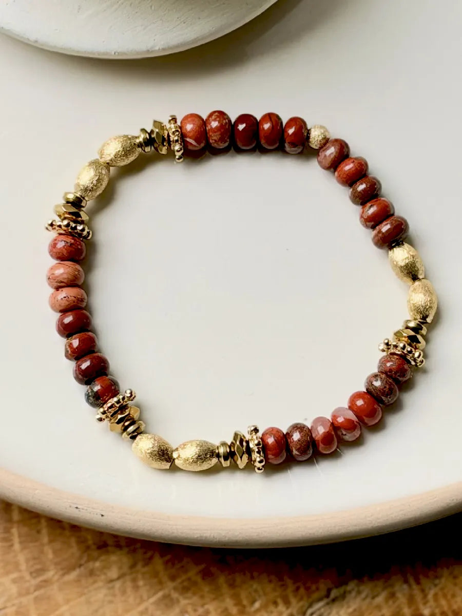 bracelet turane jaspe rouge