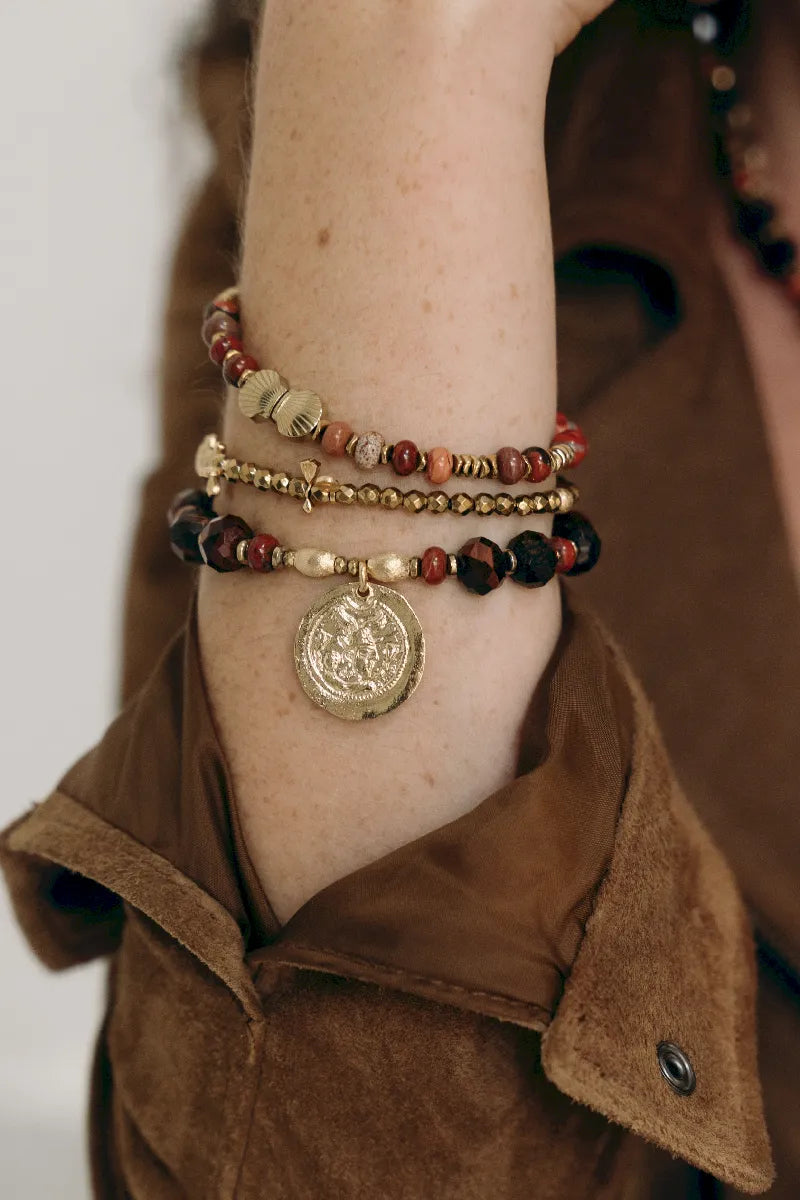 bracelet turane venus jaspe rouge