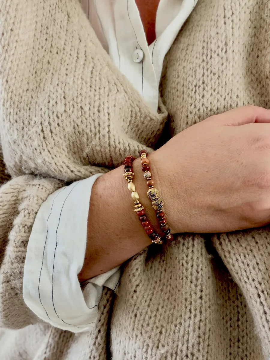 bracelet turane venus jaspe rouge