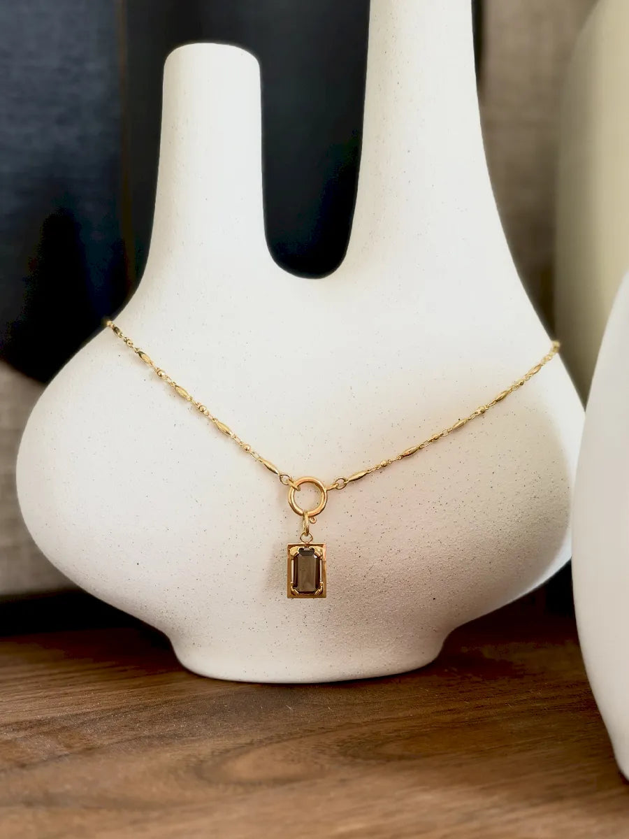 COLLIER CHAINE GRAIN DE RIZ RITA