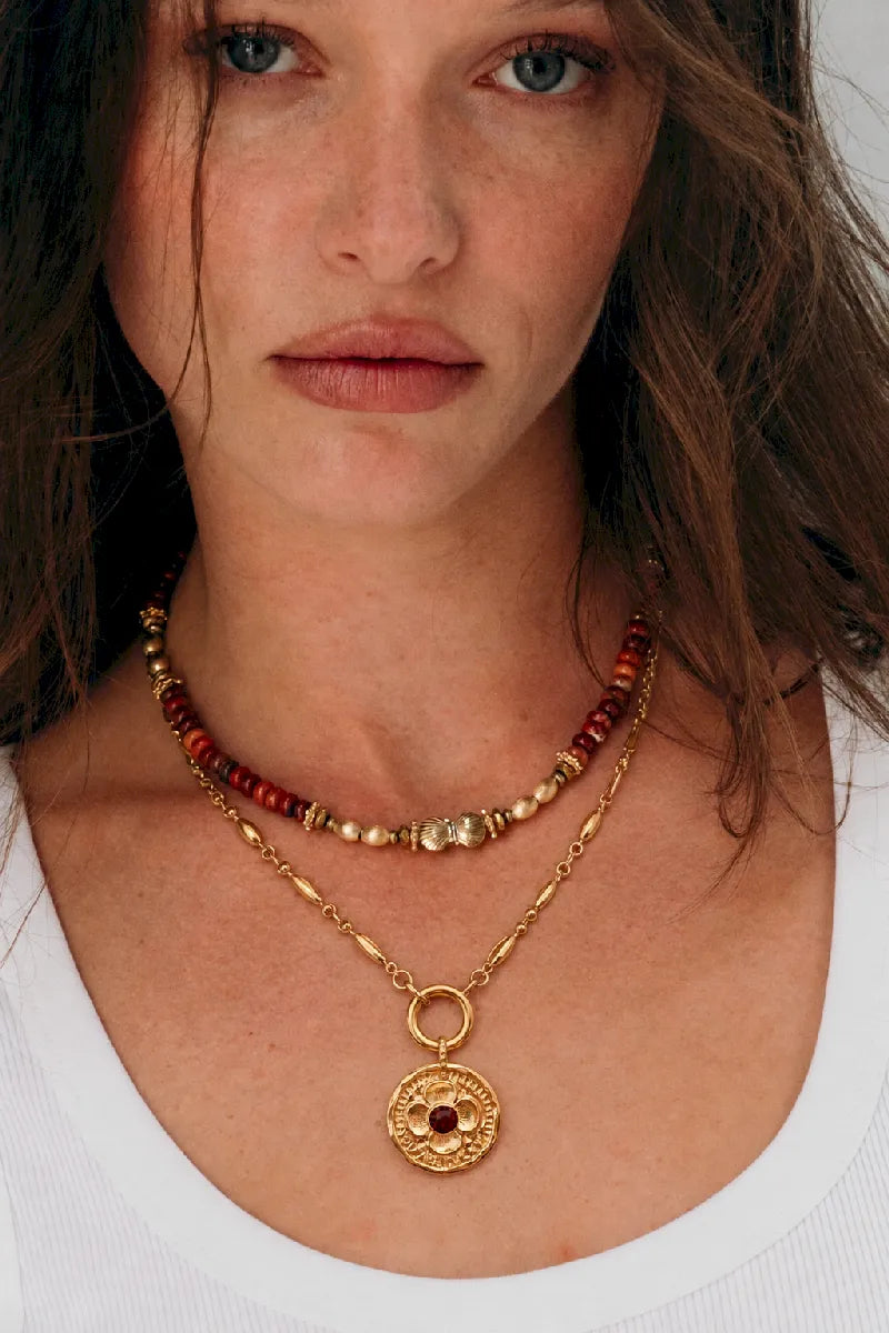 COLLIER CHAINE GRAIN DE RIZ RITA
