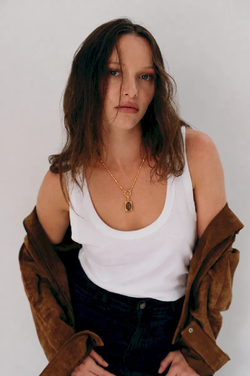 COLLIER CHAINE GRAIN DE RIZ RITA