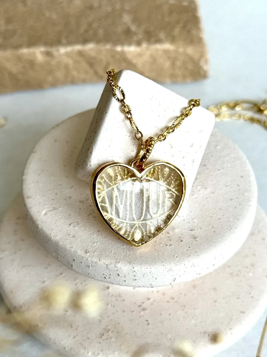 Charms en cristal de roche - Paulette Quincaillerie