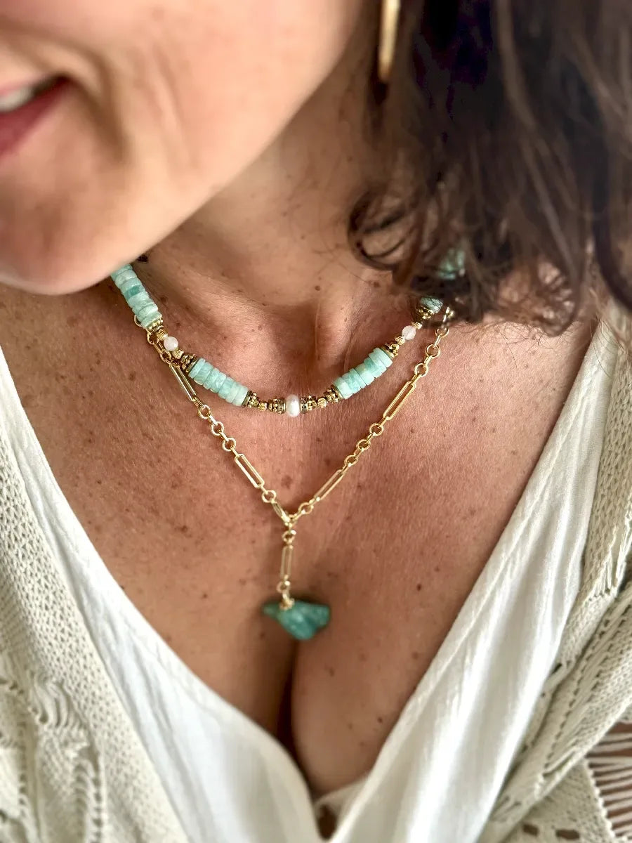 COLLIER IMANI amazonite