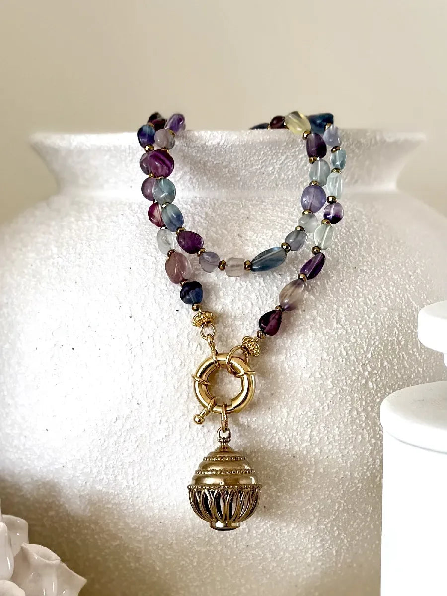 Collier en fluorite, vue 5 - Paulette Quincaillerie