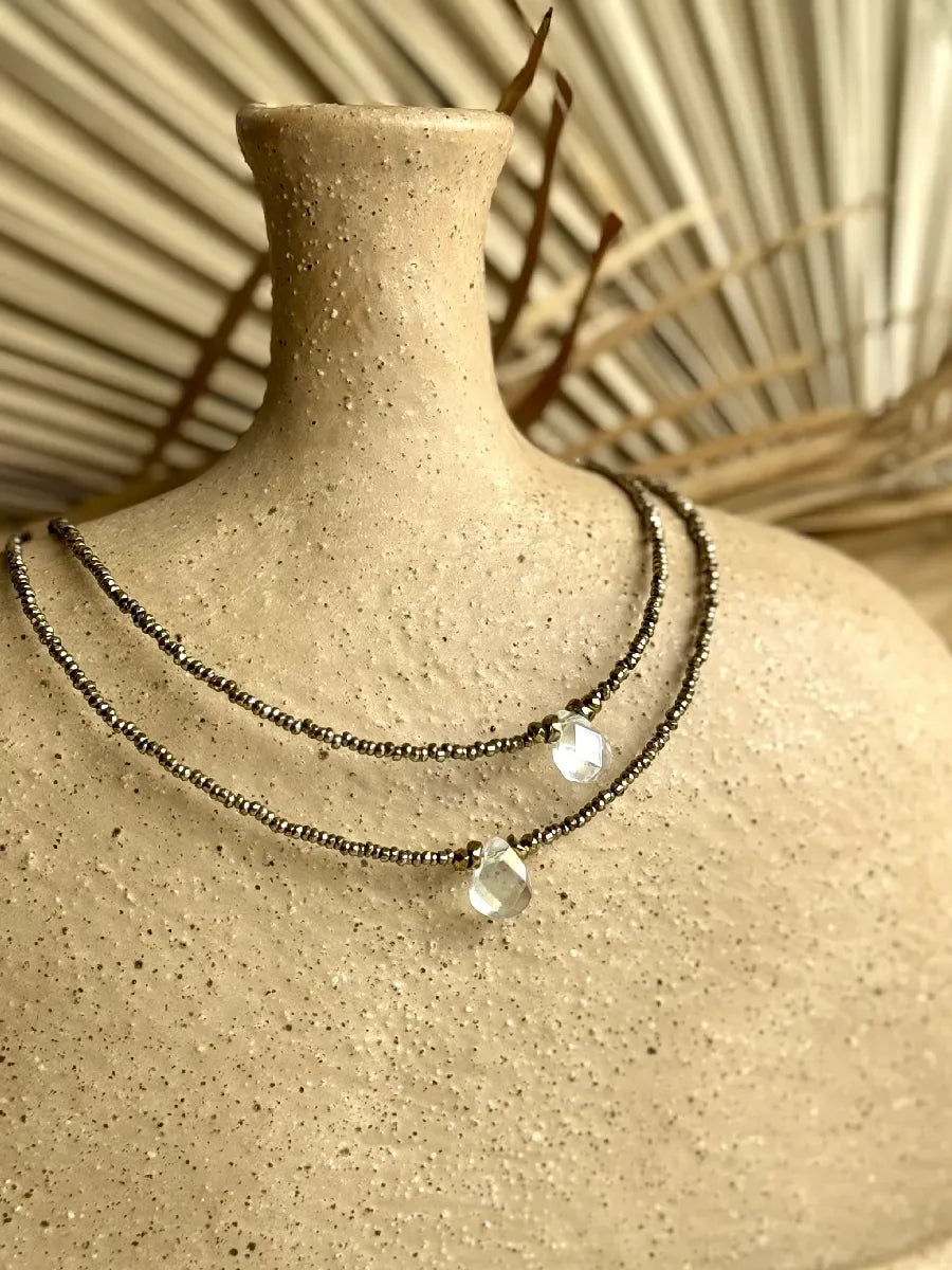 collier cristal de roche