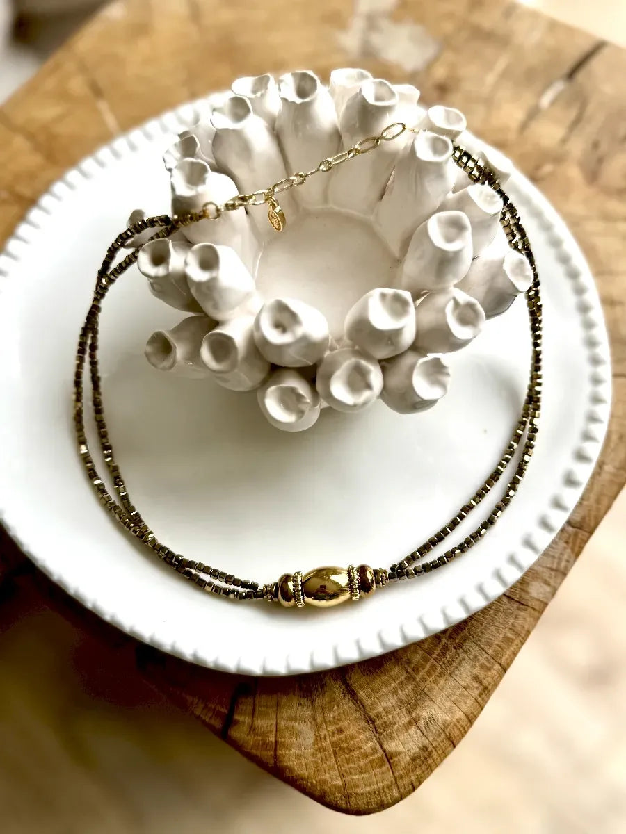 Collier en hématite, vue 4 - Paulette Quincaillerie