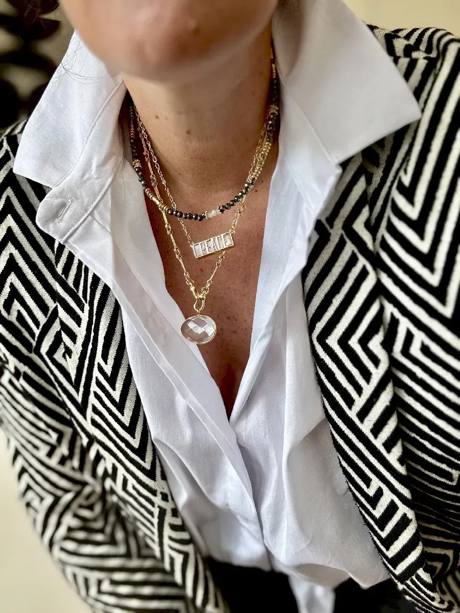Collier en quartz rutile, vue 5 - Paulette Quincaillerie