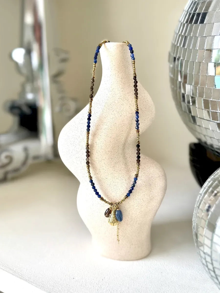 Collier en quartz fumé, vue 4 - Paulette Quincaillerie