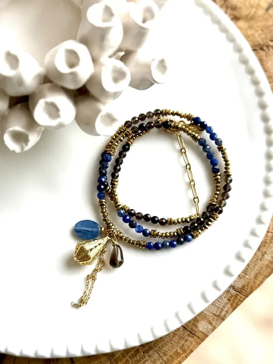 Collier en quartz fumé - Paulette Quincaillerie