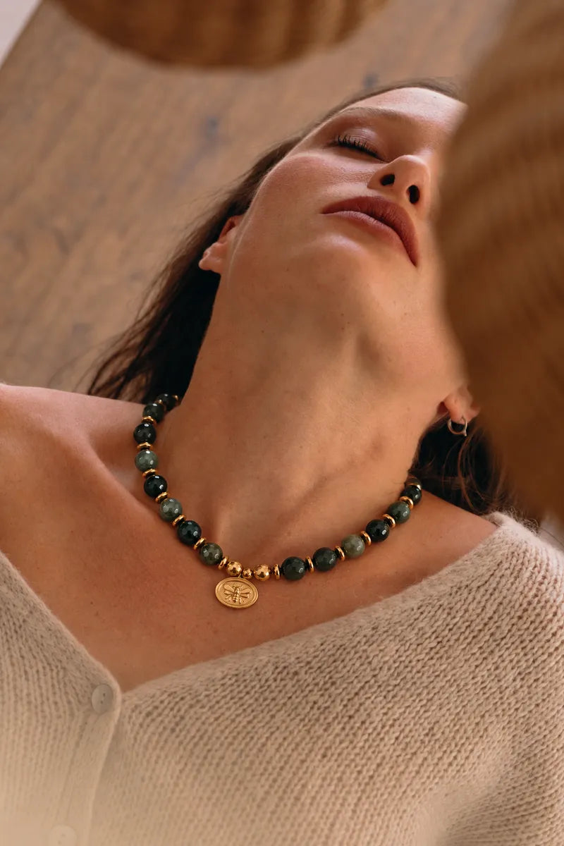 COLLIER  ELENA AGATE MOUSSE