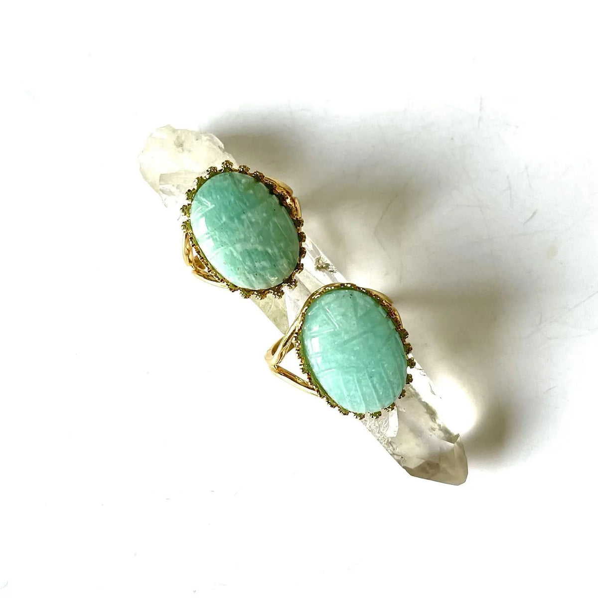 bague scarabée amazonite
