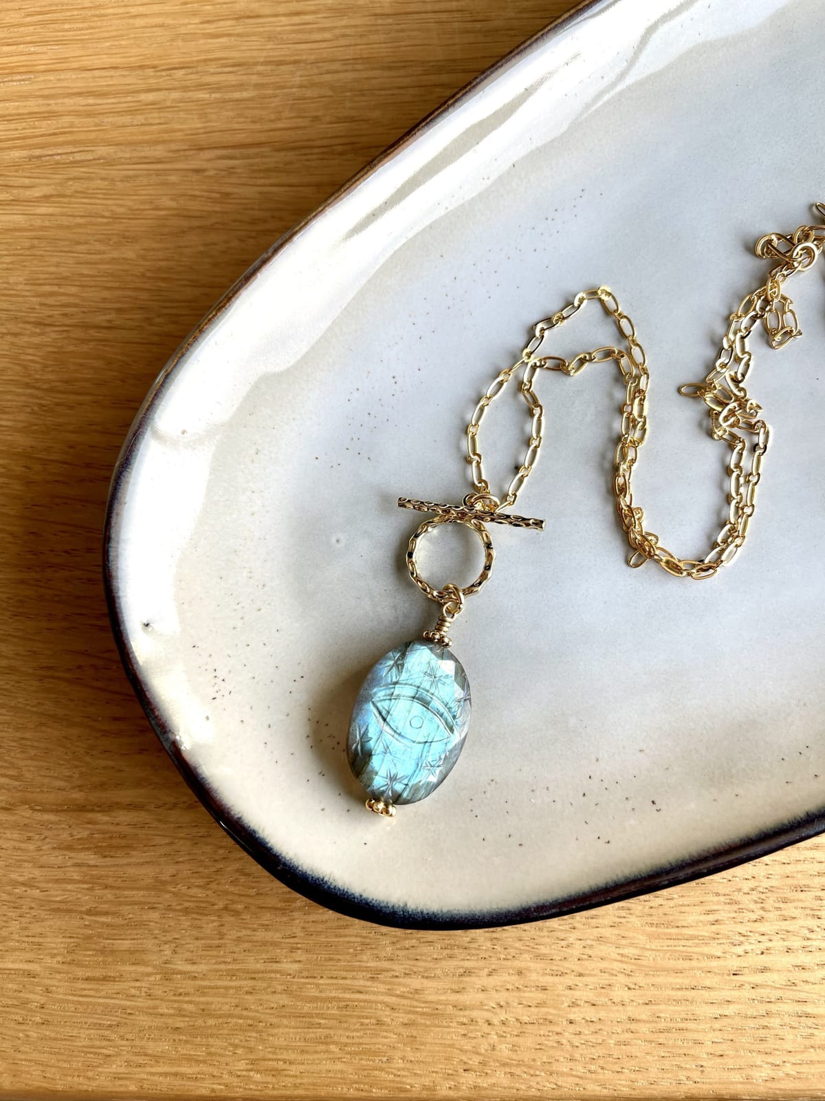 Sautoir en labradorite - Paulette Quincaillerie