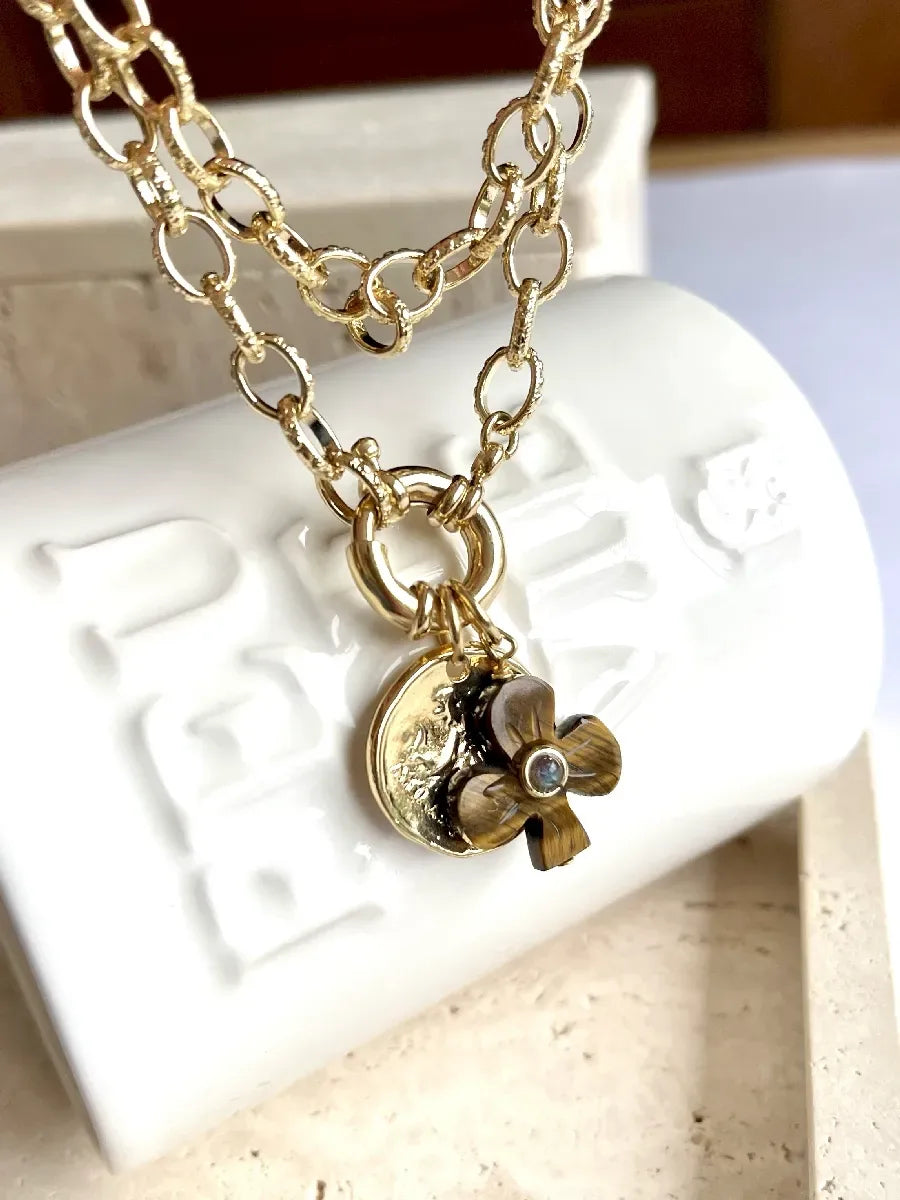 collier lucky oeil de tigre