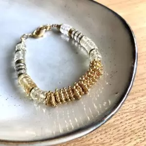 bracelet puka or citrine