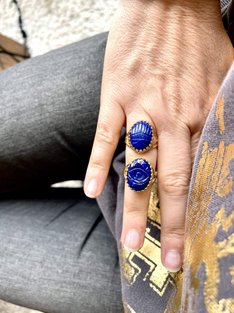 bague lapis lazuli