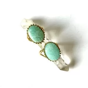 bague scarabée amazonite