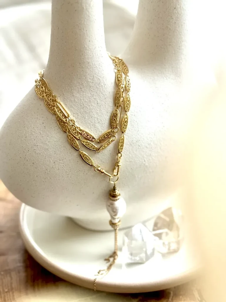 collier filigrane chaine Marthe COLLIER CHAINE filigrane marthe