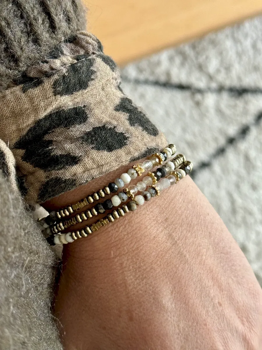 BRACELET OPALE DENDRITIQUE CELESTE