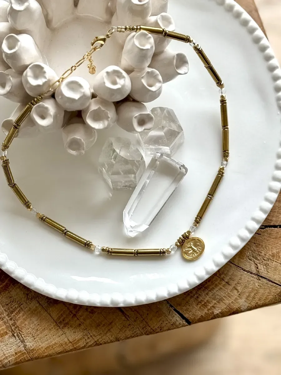 collier cristal de roche
