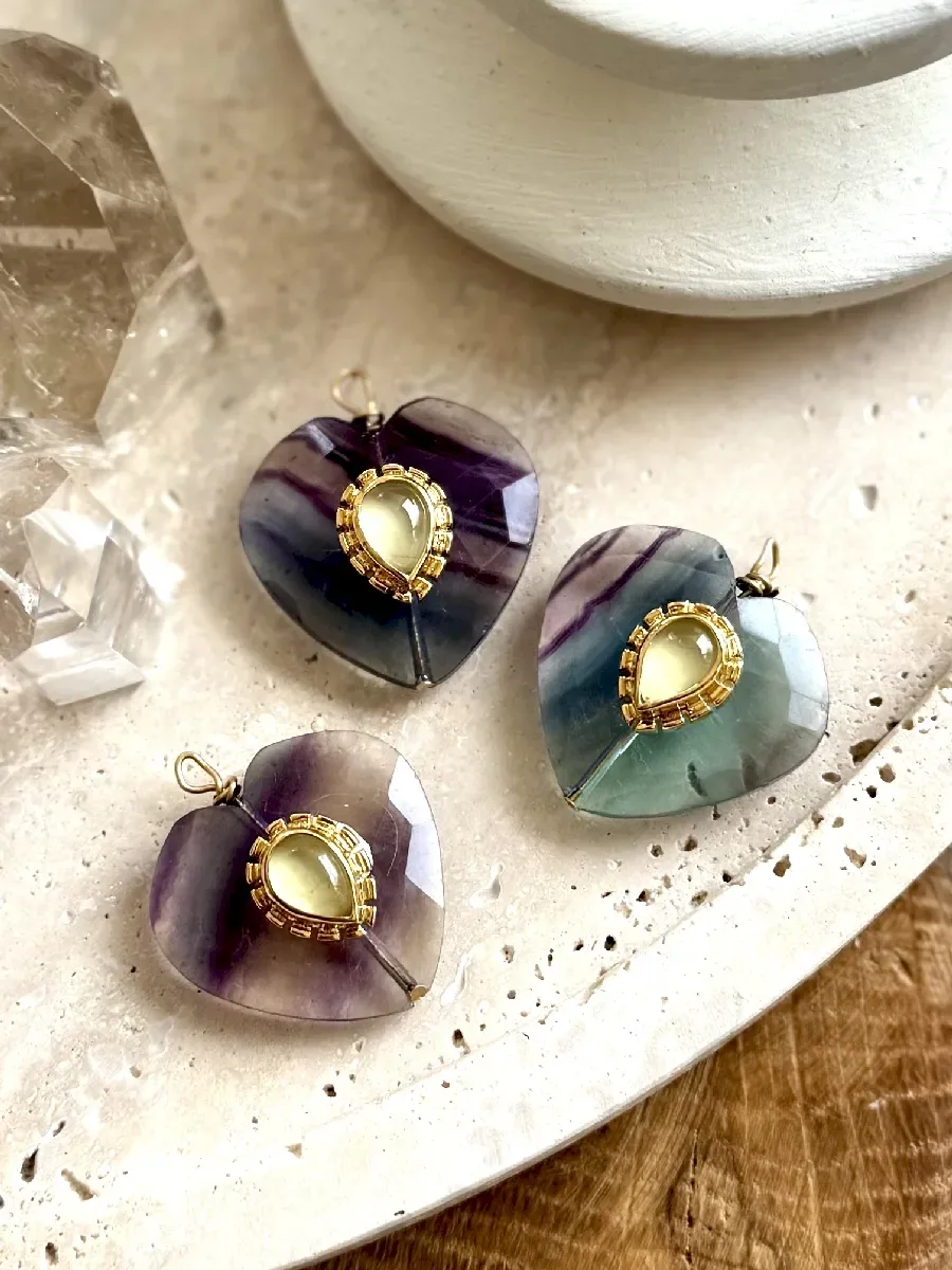 pendentif-COEUR FLUORITE bijoux-paulettequincaillerie-pierres-naturelles-lithotherapie_47 fluorite