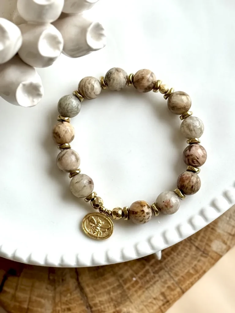 bracelet elena feldspath japse-biege-pierres-naturelles-createur-paulettequincaillerie_2