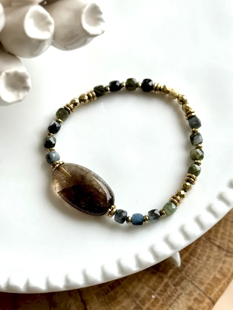 bracelets-quartz fumé pierres-naturelles-createur-paulettequincaillerie_32
