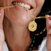 medallion sun porte bonheur citrine