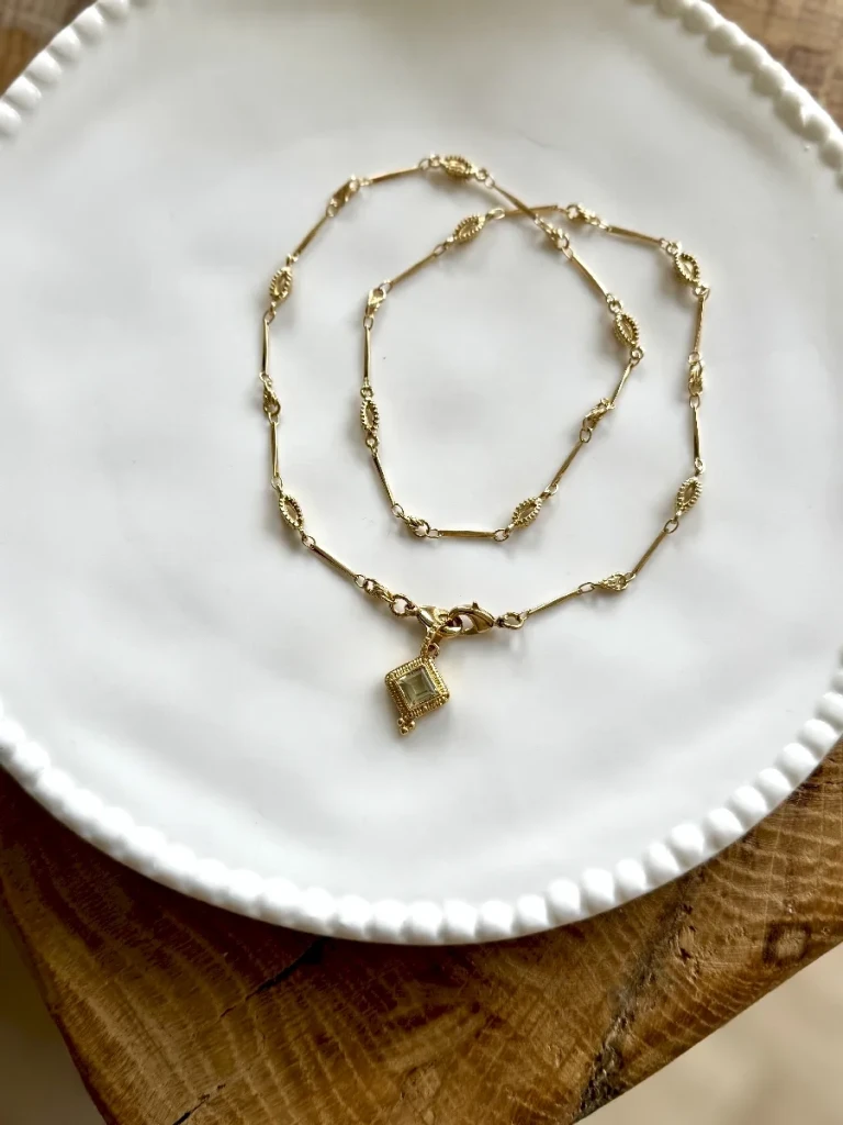 COLLIER CHAINE MAILLE SUZANNE _3 COLLIER CHAINE MAILLE SUZANNE _3
