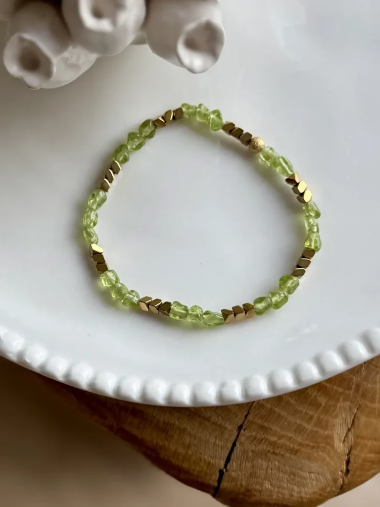 bracelet talia péridot Bracelet PIERRES NATURELLES CRÉATRICE MADE IN FRANCE PAULETTEQUINCAILLERIE_1