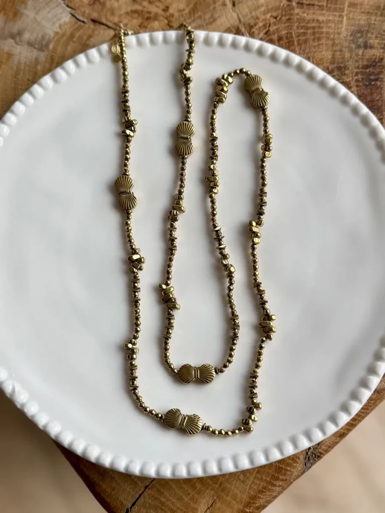 sautoir niña vénus COLLIER PIERRES NATURELLES CRÉATRICE MADE IN FRANCE PAULETTEQUINCAILLERIE