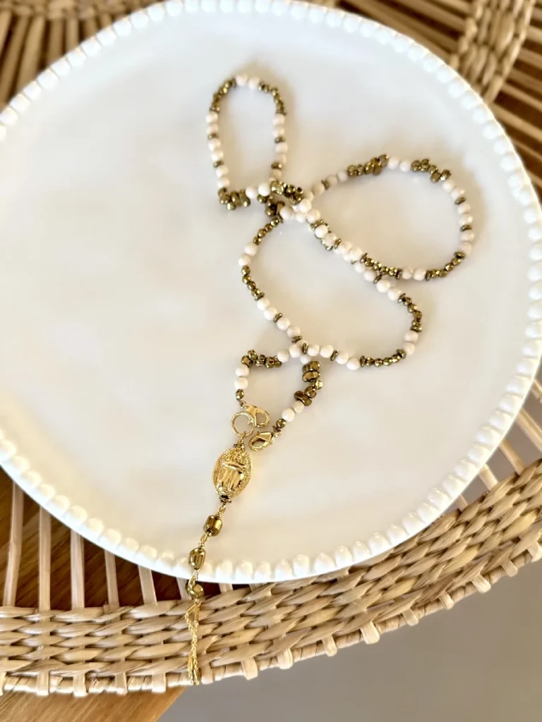 sautoir niña pépites bois fossile bijoux pierres naturelles createur francais paulettequincaillerie_13