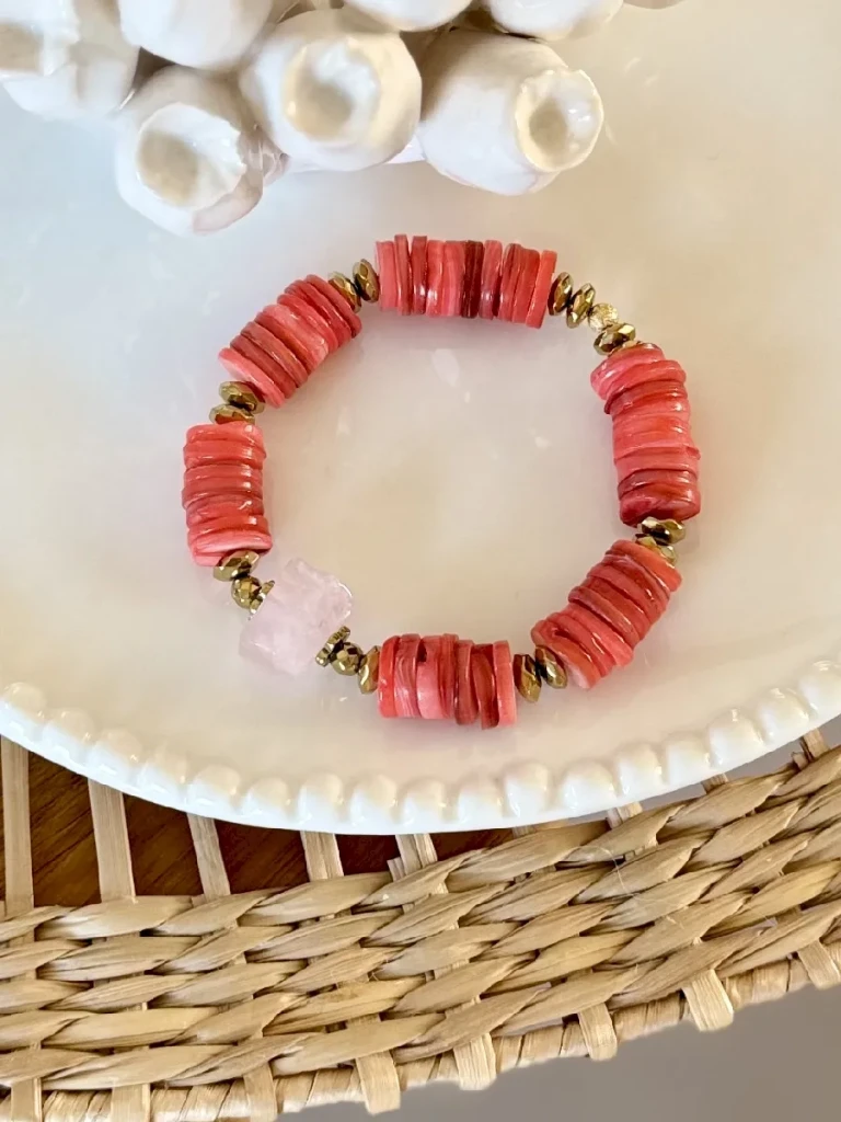 BRACELET CIEOL QUARTZ ROSE NACRE ROSE bijoux pierres naturelles createur francais paulettequincaillerie_4