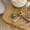 PENDENTIF goutte PIERRES NATURELLES