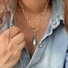 PENDENTIF goutte PIERRES NATURELLES_1