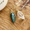 PENDENTIF PENDULE EN PIERRES NATURELLES