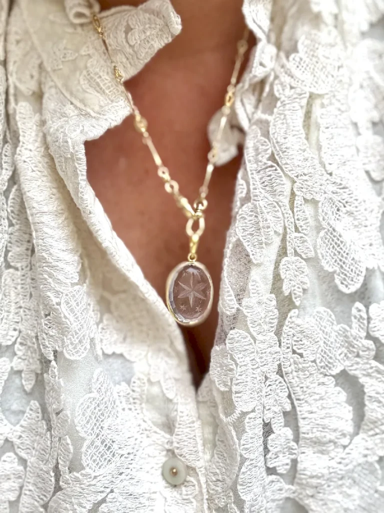 pendentif bonne etoile cristal de roche _2
