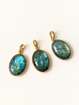pendentif bonne etoile labradorite