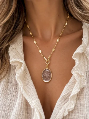 pendentif bonne etoile cristal de roche _9