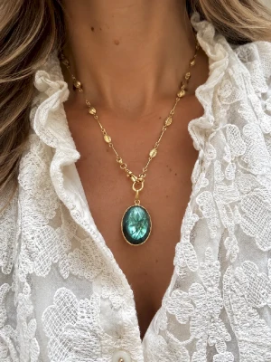 pendentif bonne etoile labradorite
